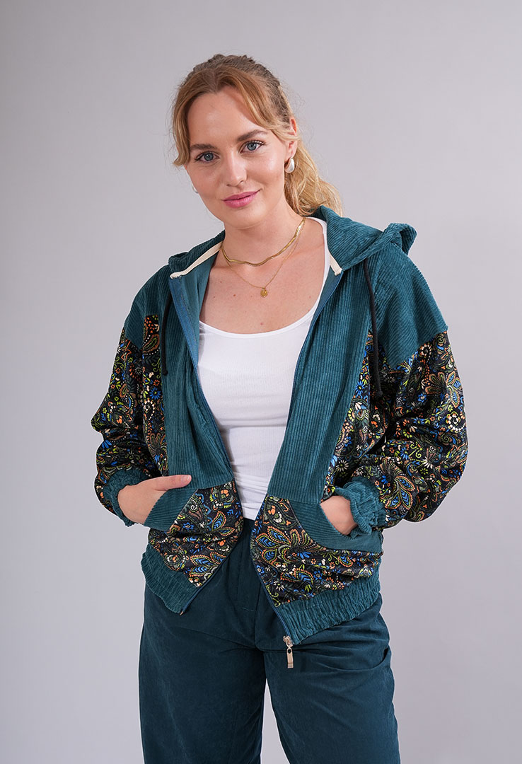 "Velvet Vibes" Cordjacke