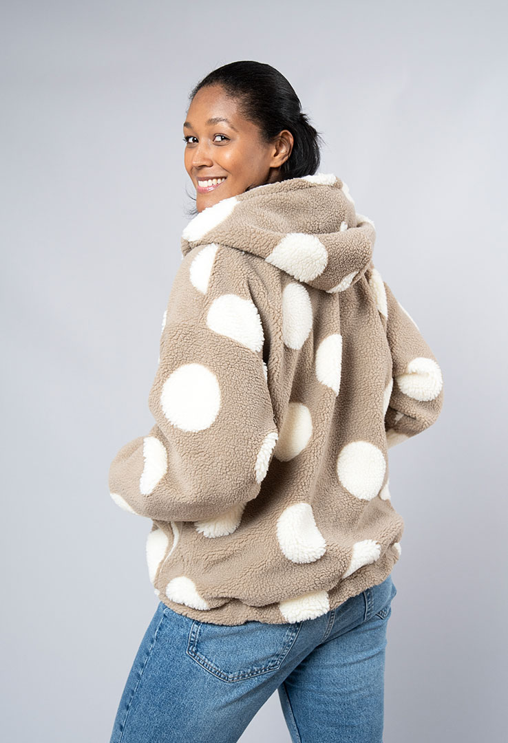  "Dotty Delight" Teddy-Jacke