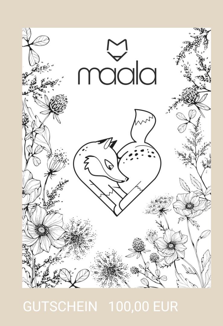100,00 EUR Maala-Shop Gutschein in Papierform 