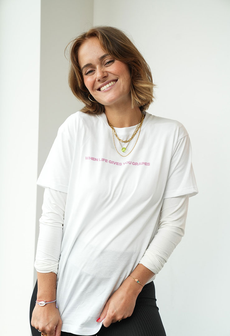Skm X Maala  Art collection Print-Shirt  " If life....." von Julia von Solemacher