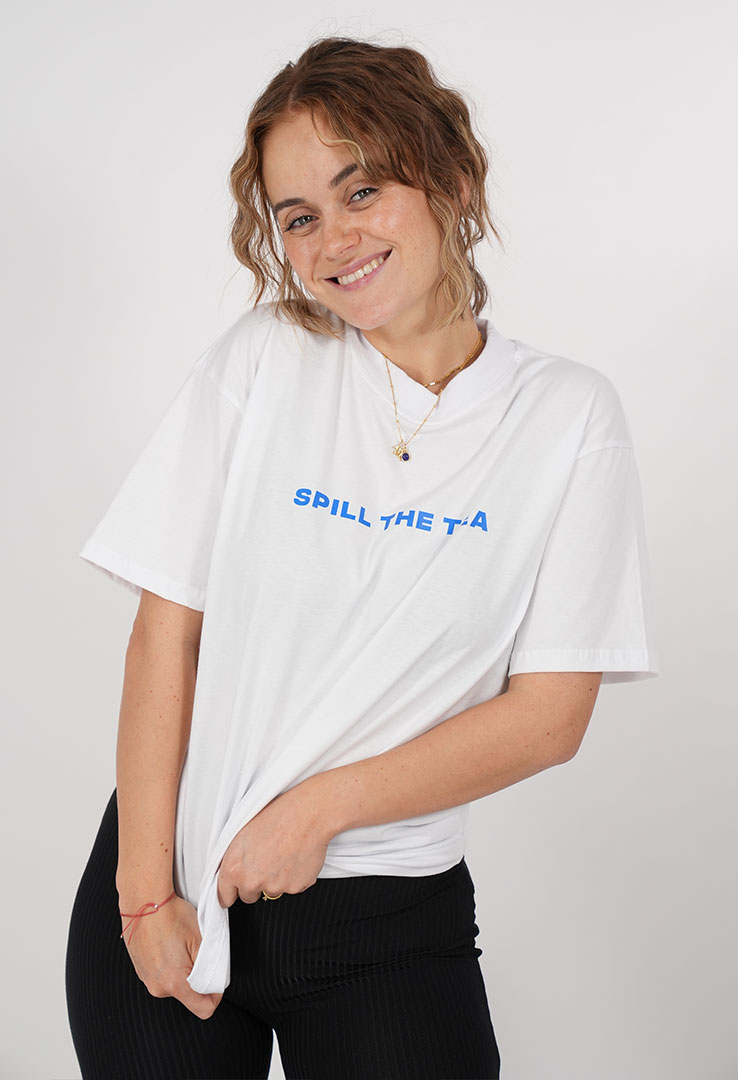 Skm X Maala  Art collection Print-Shirt  „“Split the tea“