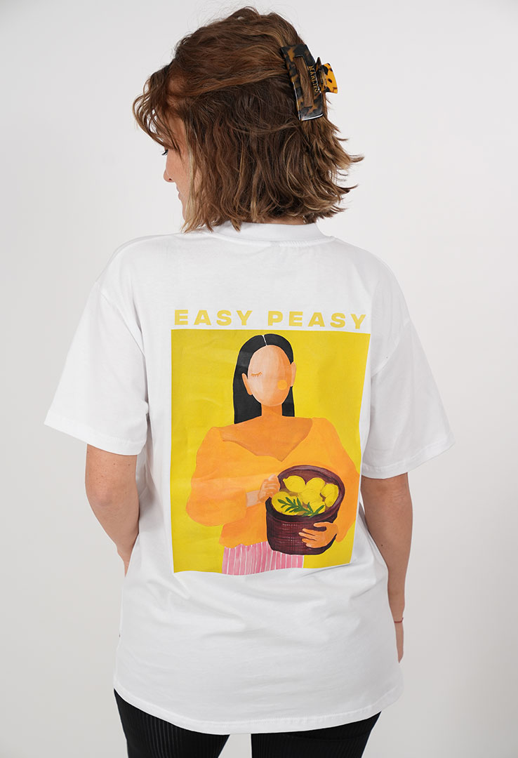 Skm X Maala  Art collection Print-Shirt  „easyPeasy"