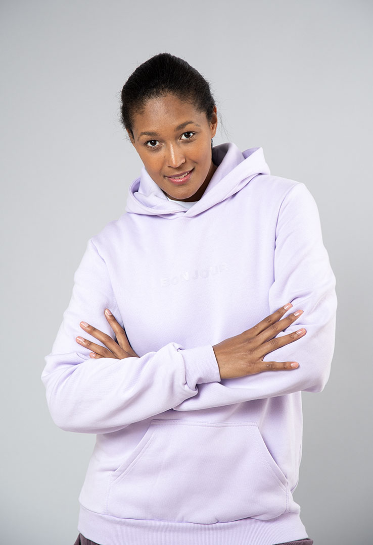 Skm X Maala  Art collection Hoodie „Bonjour“