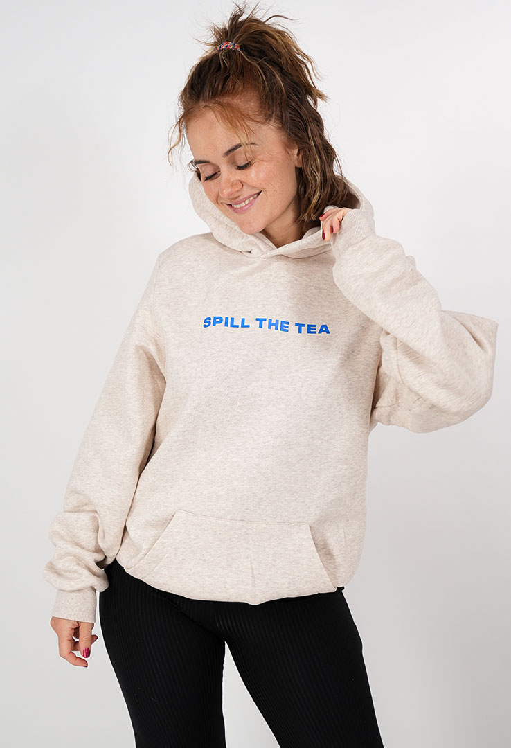 Skm X Maala  Art collection Hoodie „Spill the tea““