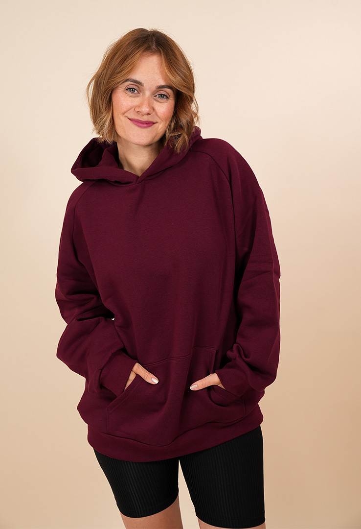 Basic Raglan Kapuzen Sweater Unisex