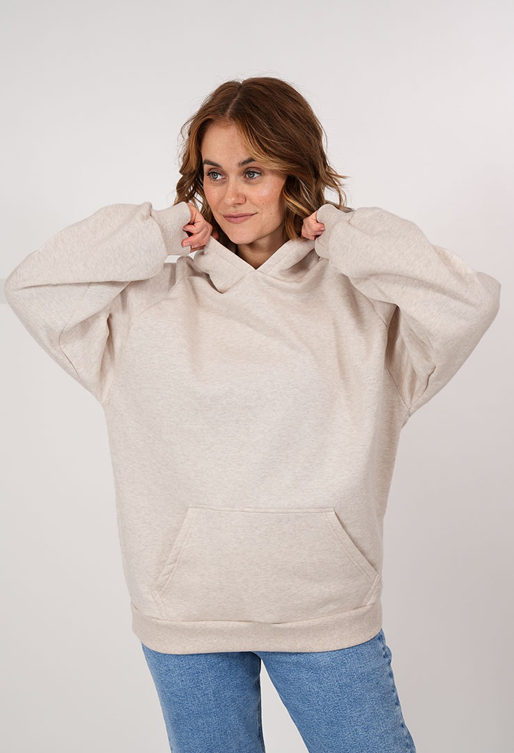 Basic Raglan Kapuzen Sweater Unisex