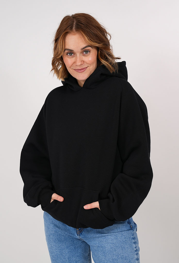 Basic Raglan Kapuzen Sweater Unisex