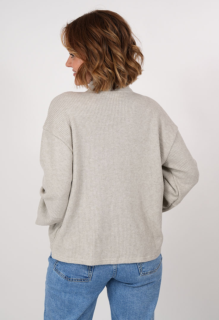 "Charm Zip" Sweater