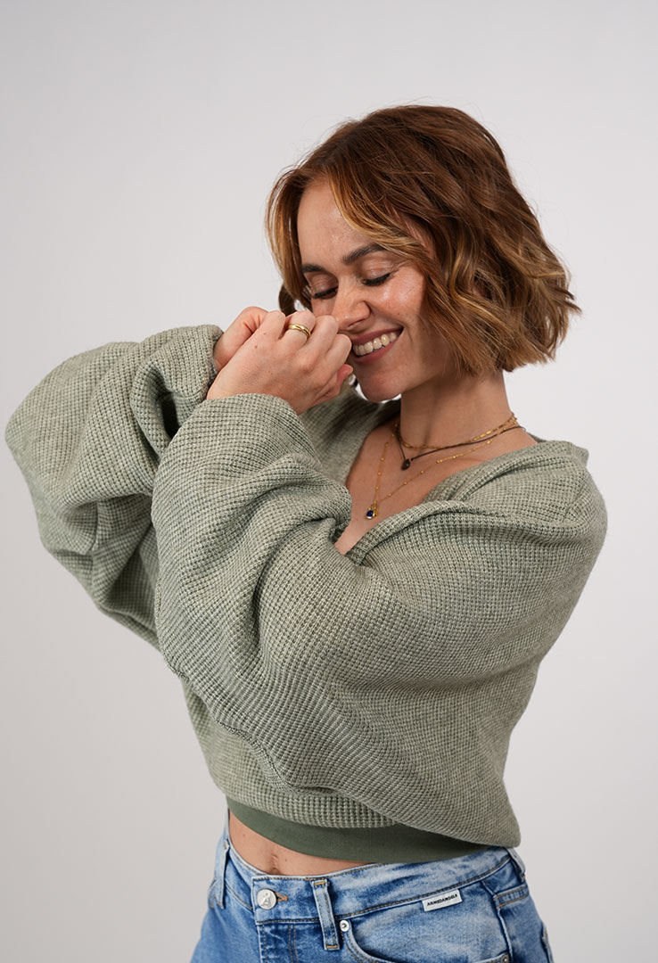"Charm Wrap " Sweater