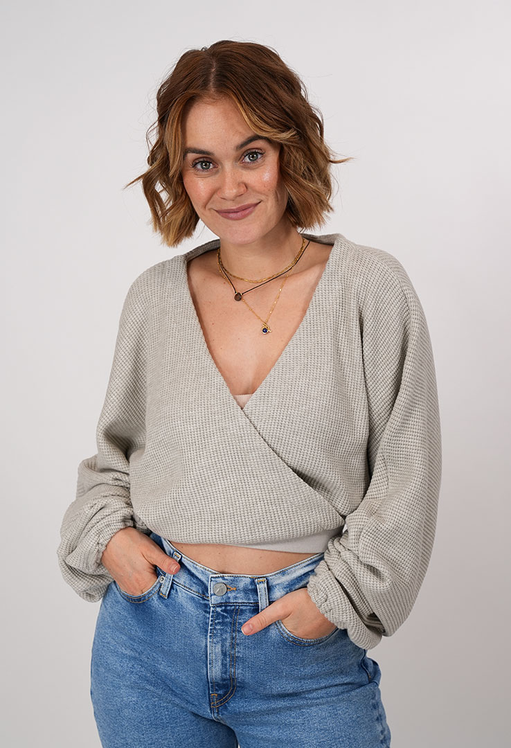 "Charm Wrap " Sweater