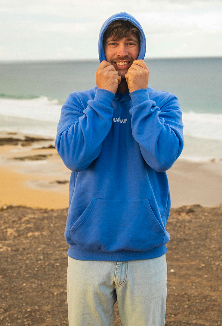 Hoodie   "il dolce" in skyblue