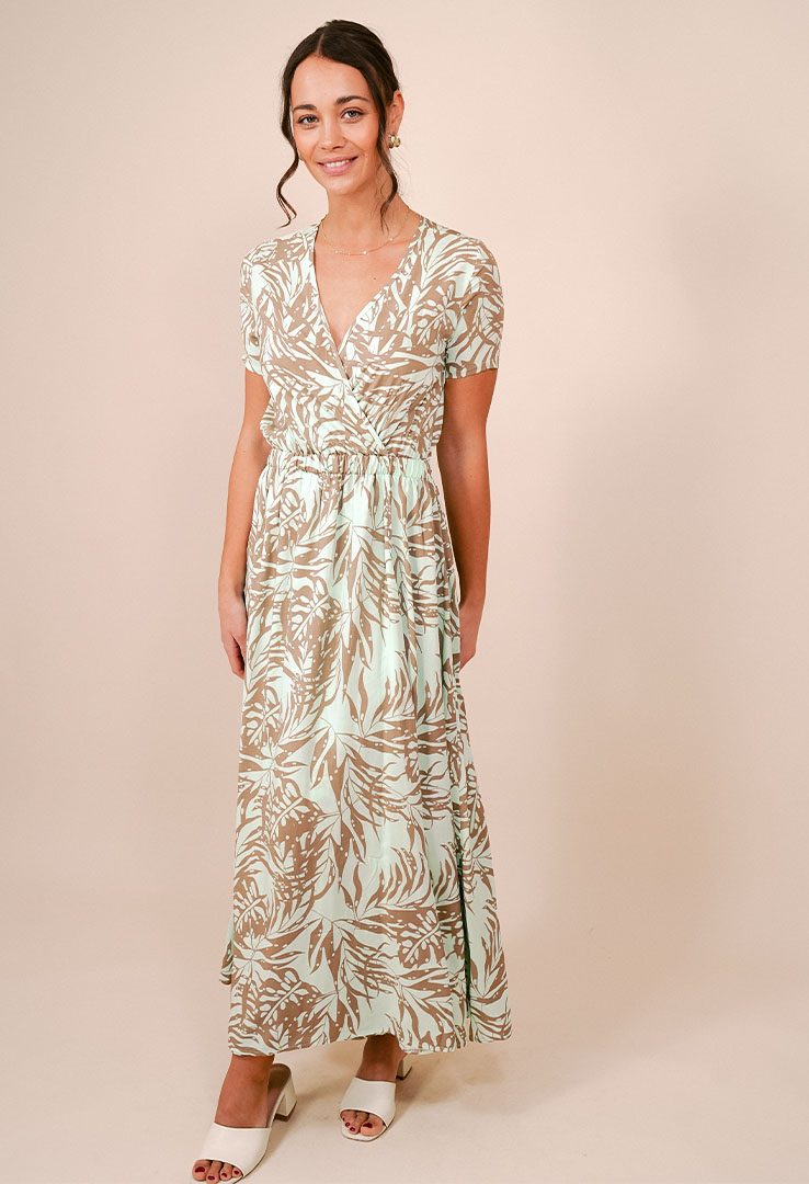 „Breeze Flora“ Maxikleid  mit tropischem Flair