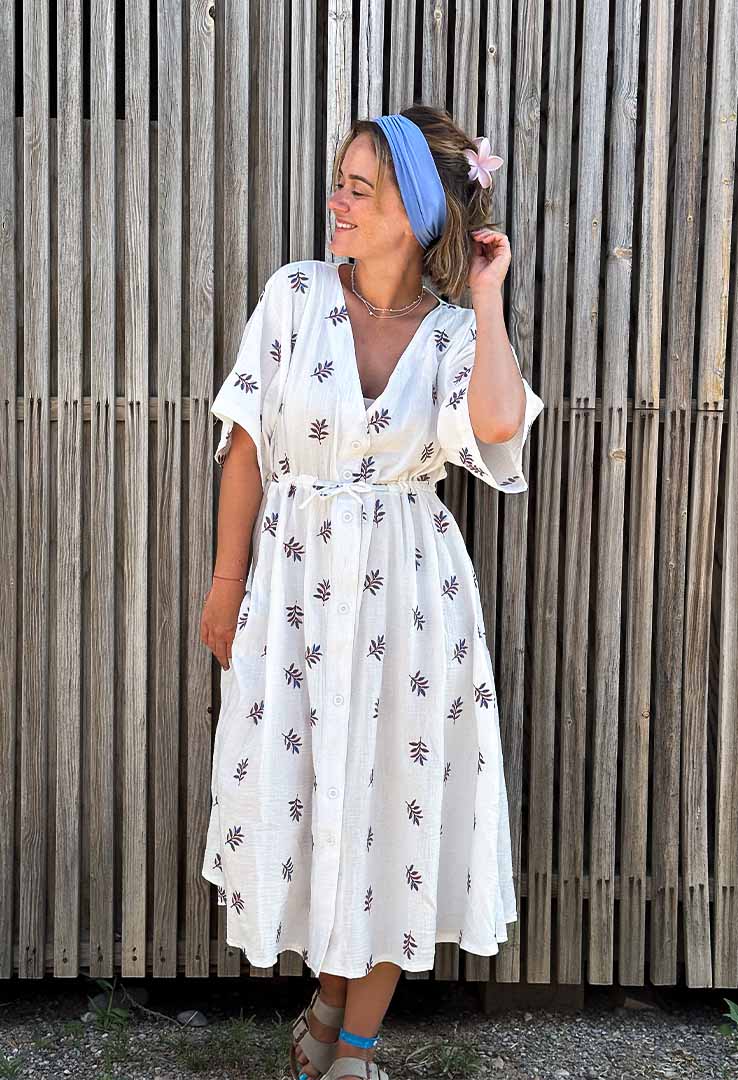 „Blue Harmony“ Maxikleid 