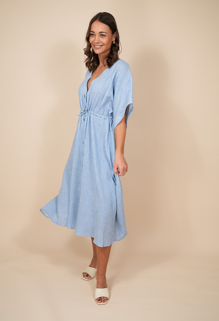 „Blue Harmony“ Maxikleid 