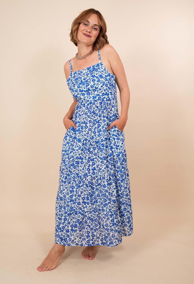 "Blue Bloom " Sommerkleid 