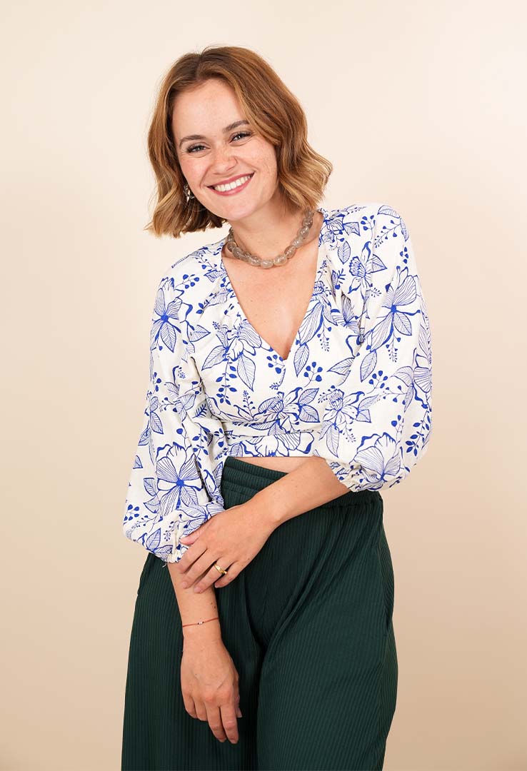 "Breeze Whisperer" Wickelbluse