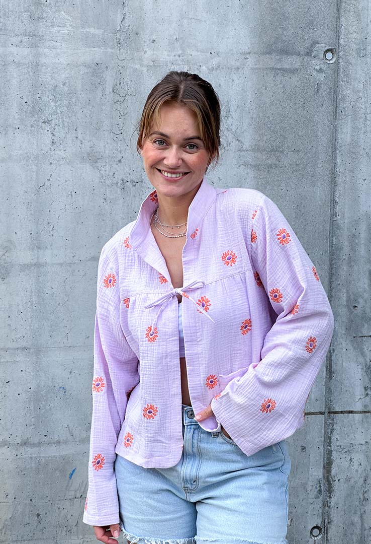 "Violet Breeze" Blusenjacke