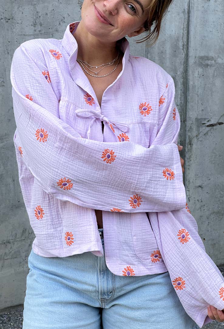 "Violet Breeze" Blusenjacke