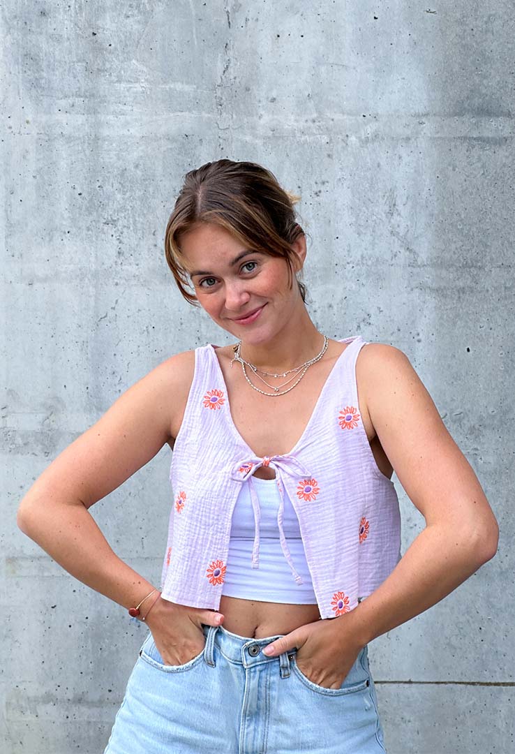 "The Bow Edit"  Vest- Top