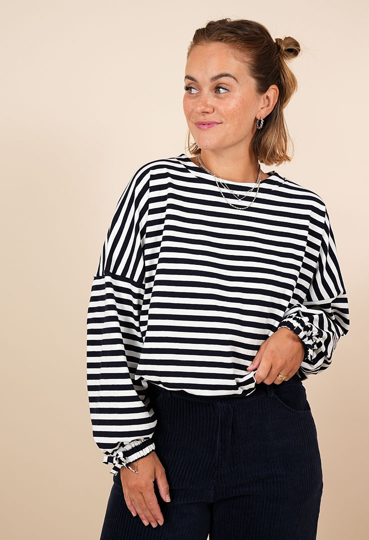 "Sail Away" Streifen-Sweater