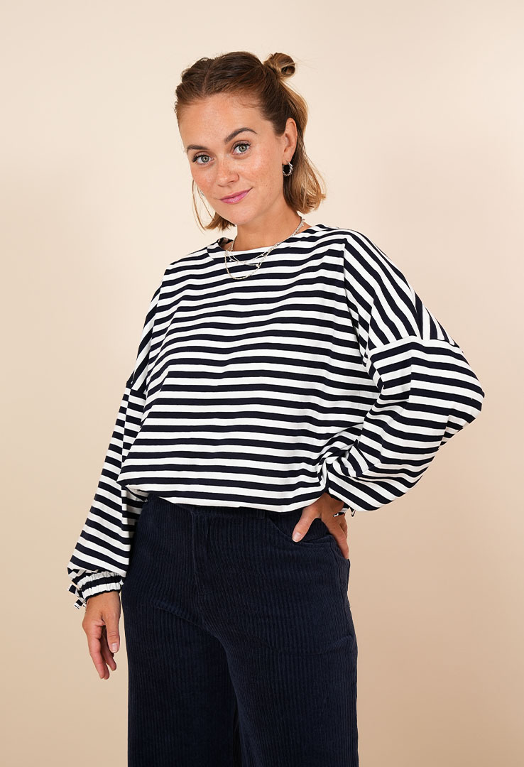 "Sail Away" Streifen-Sweater