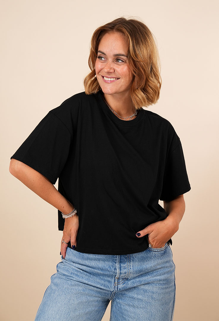 "Cloud Tee " Kastiges Baumwollshirt