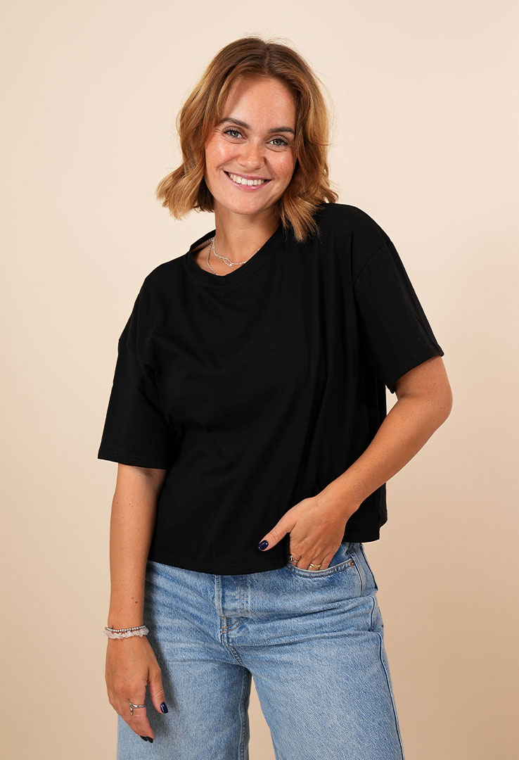 "Cloud Tee " Kastiges Baumwollshirt