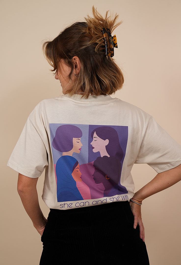 Print-Shirt "She can"