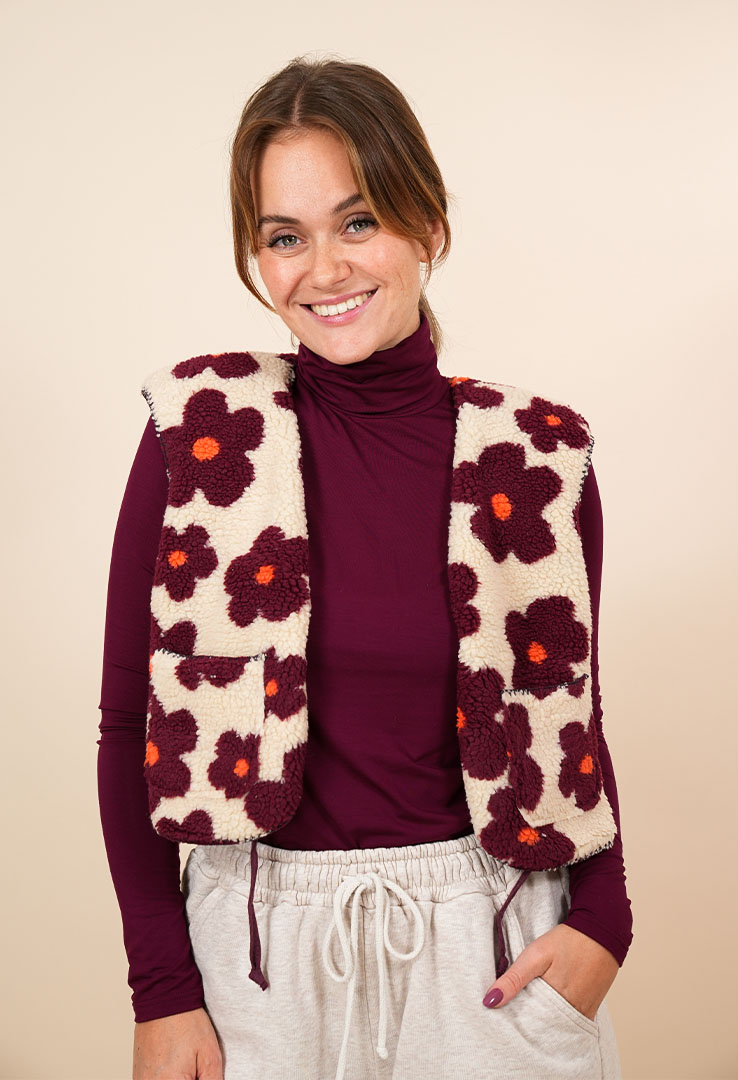 "Bloom Cozy Vest" Plüschweste