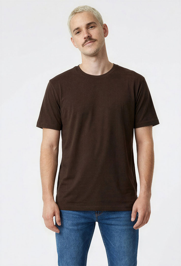 nachhaltiges Männer Basic-T-Shirt aus Baumwolle und Modal