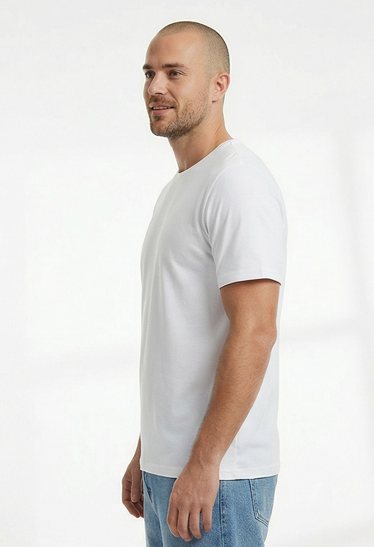 nachhaltiges Männer Basic-T-Shirt aus Baumwolle und Modal