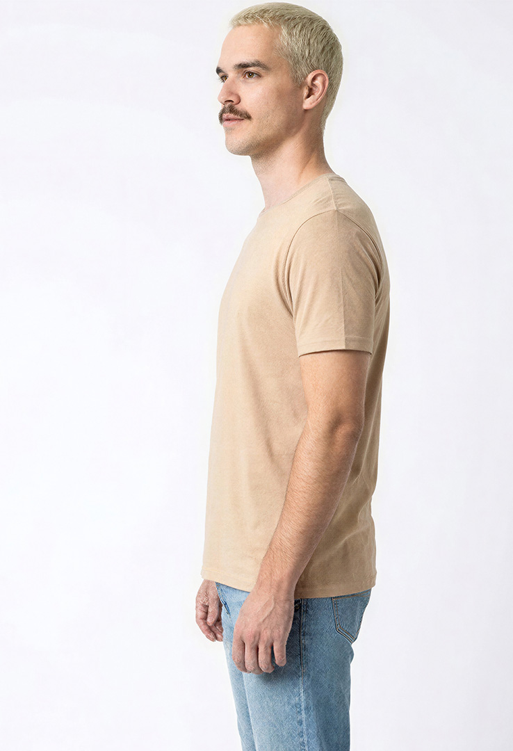 nachhaltiges Männer Basic-T-Shirt aus Baumwolle und Modal