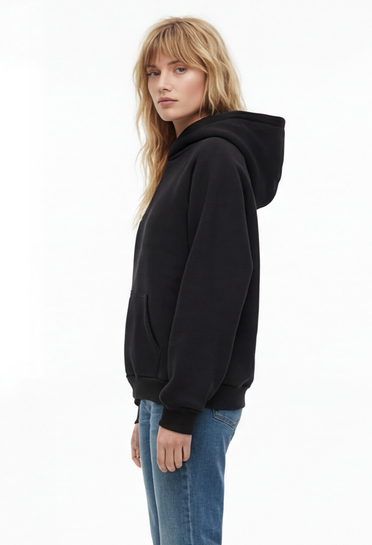 Basic Raglan Kapuzen Sweater Unisex