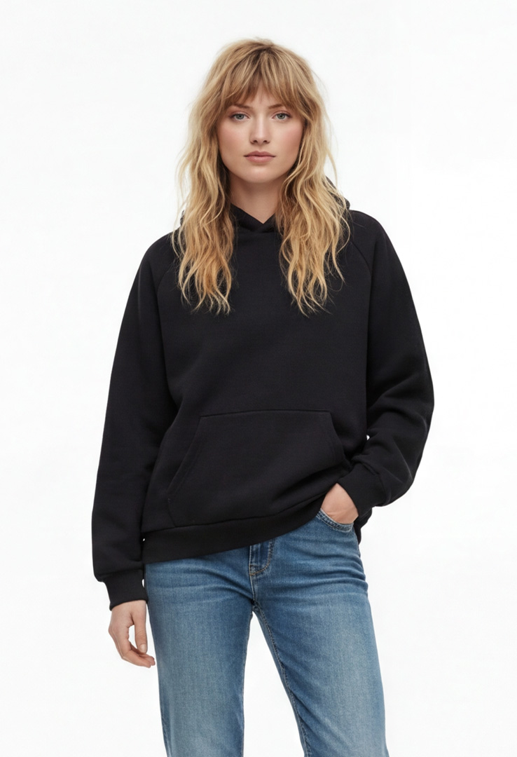 Basic Raglan Kapuzen Sweater Unisex