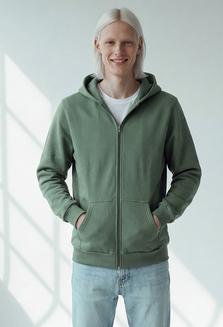 Unisex Kapuzen Sweatjacke