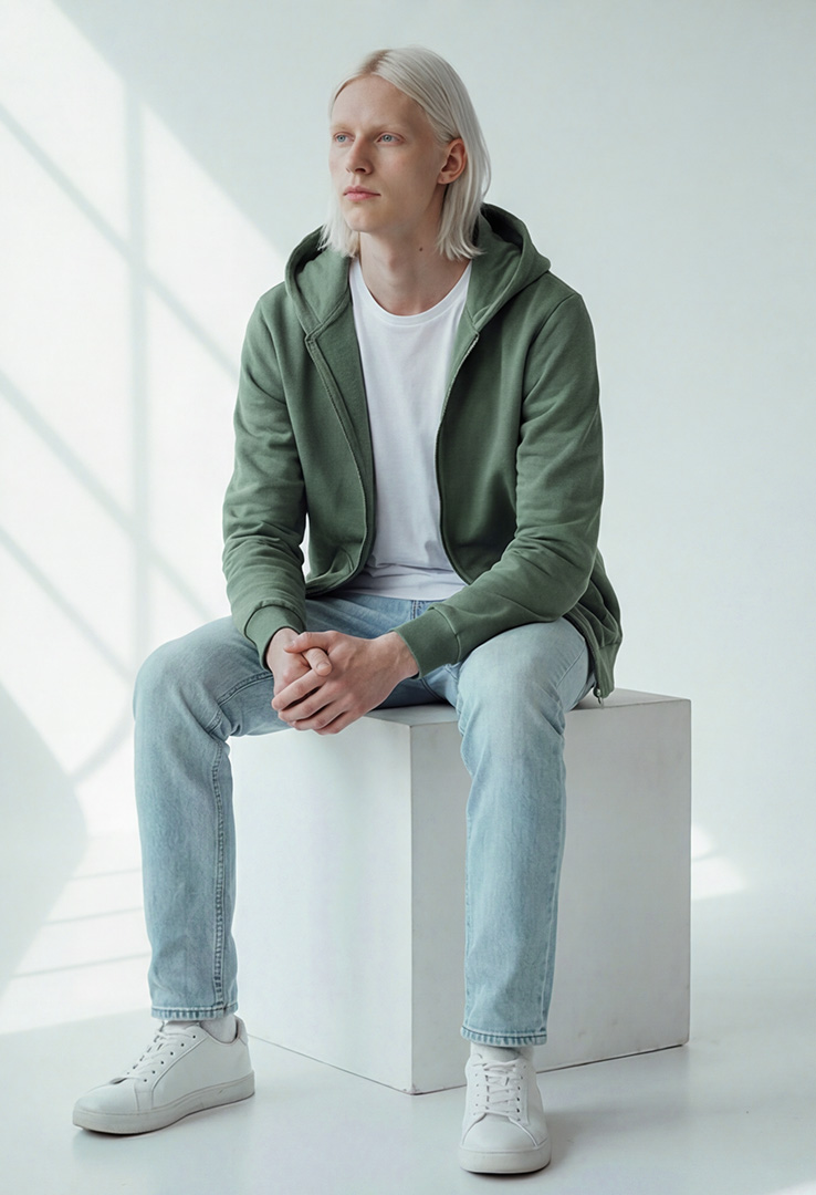 Unisex Kapuzen Sweatjacke