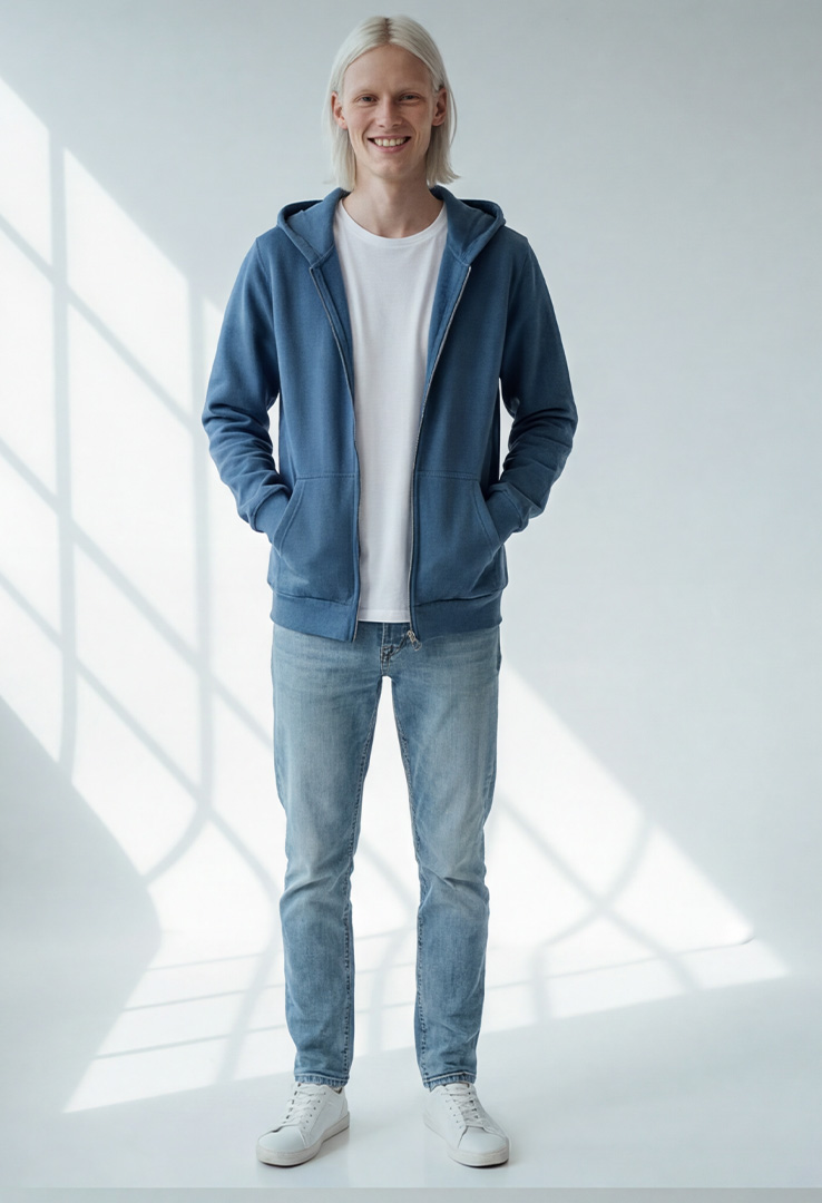 Unisex Kapuzen Sweatjacke