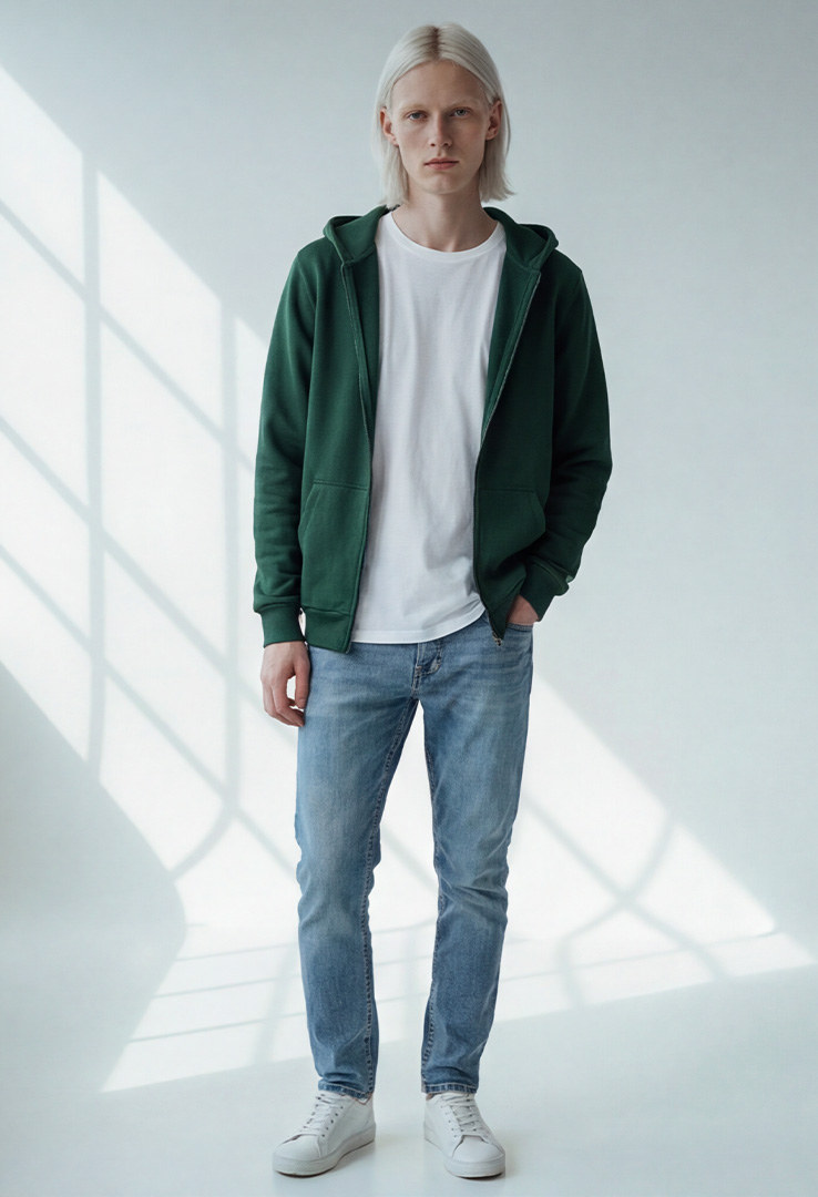 Unisex Kapuzen Sweatjacke