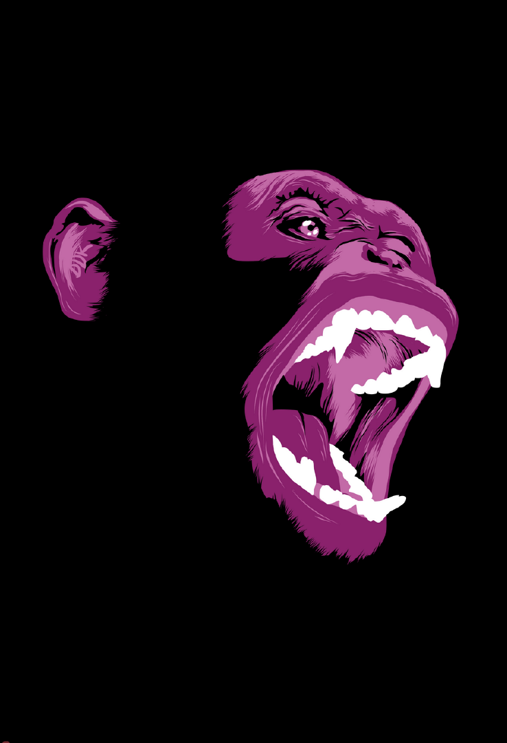 Print T-Shirt Affe
