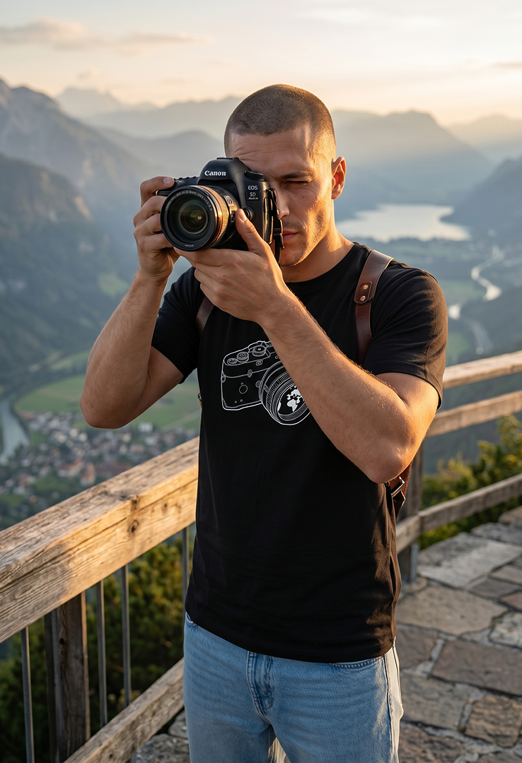 Print T-Shirt Picture Youre World