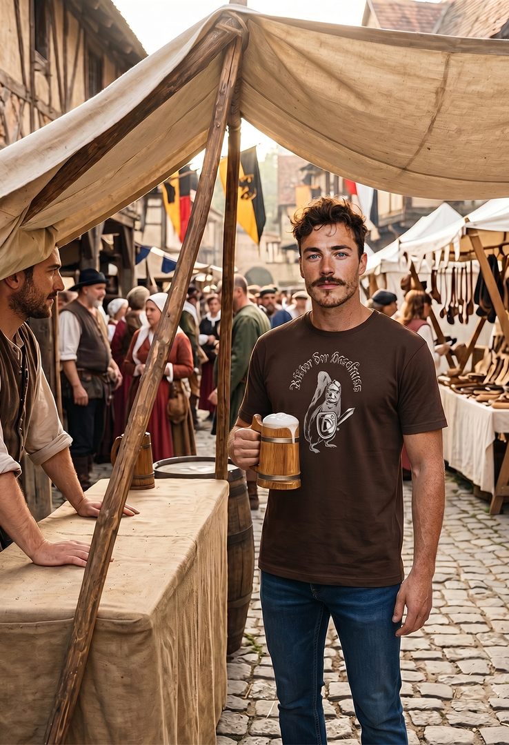 Print T-Shirt Ritter der Hasselnus