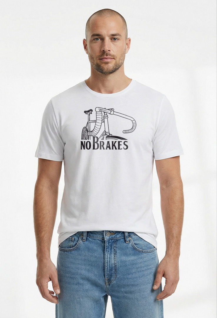Print T-Shirt No Brakes