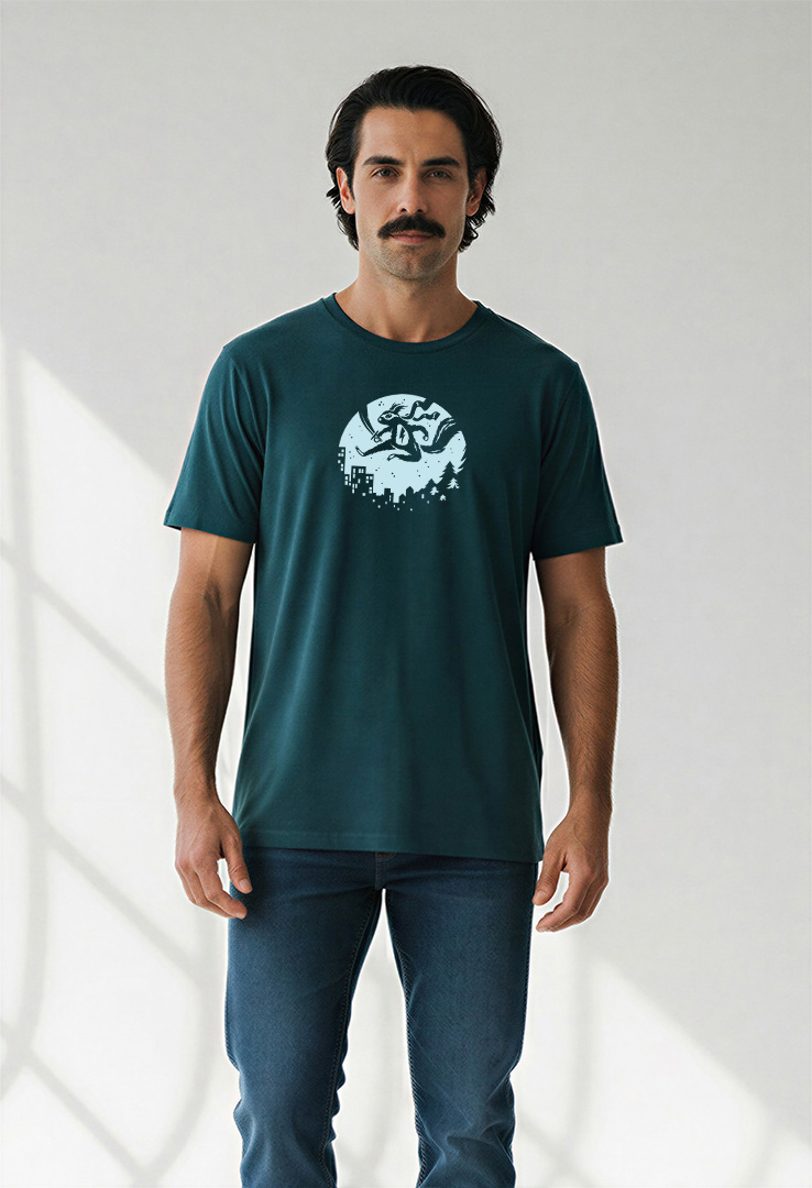 Print T-Shirt Natural Ninja