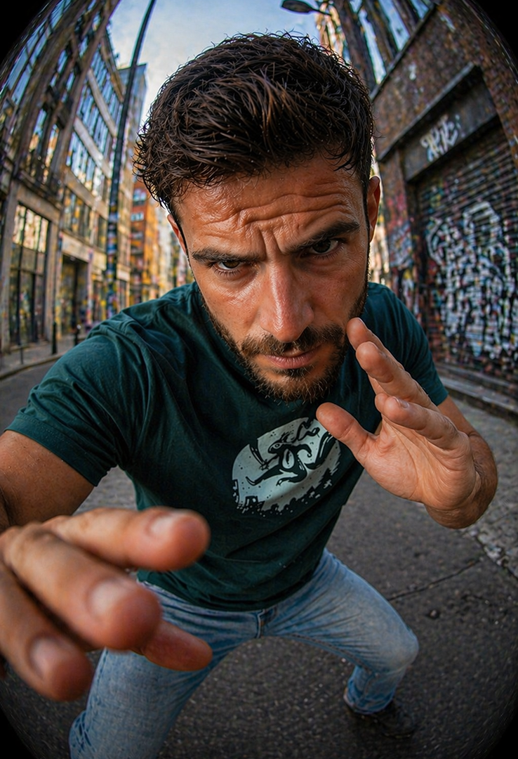 Print T-Shirt Natural Ninja