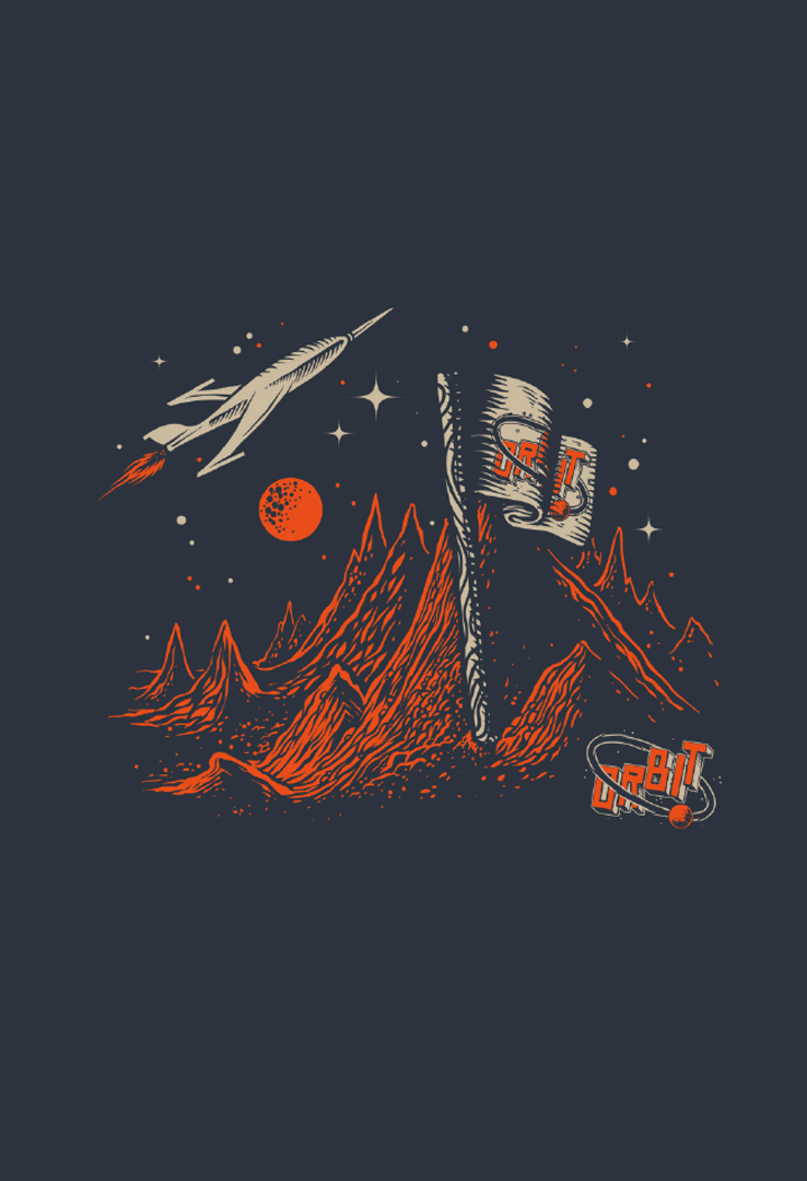 Print T-Shirt Orbit-Planet