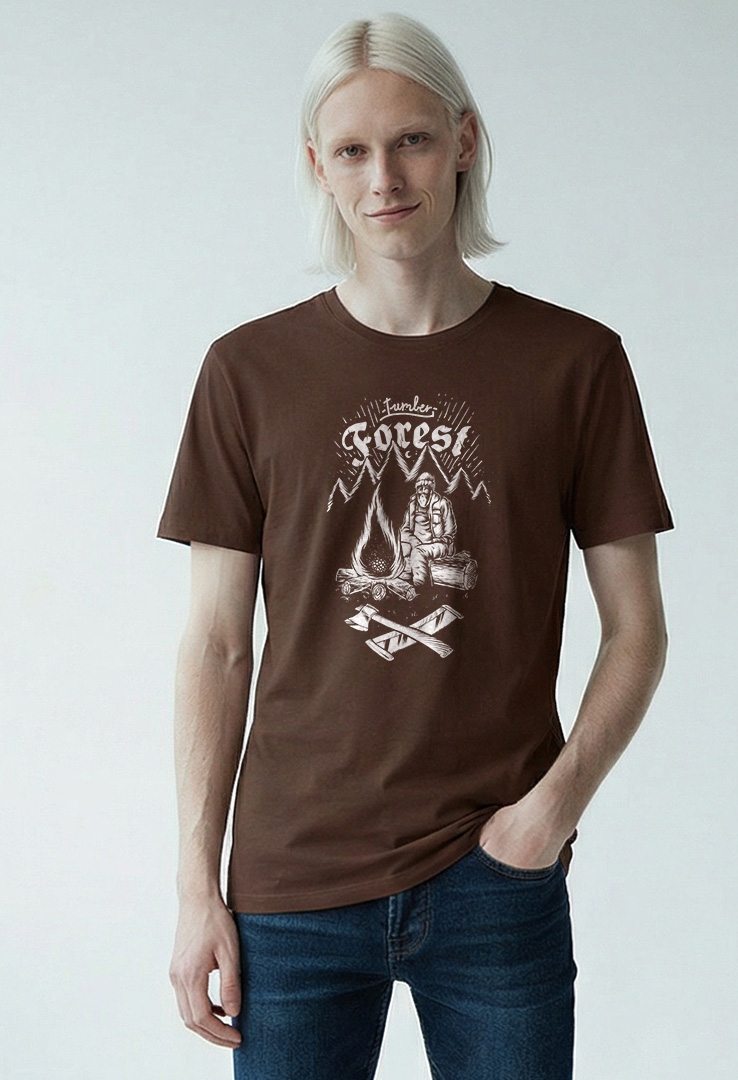 Print T-Shirt Lumber Forest