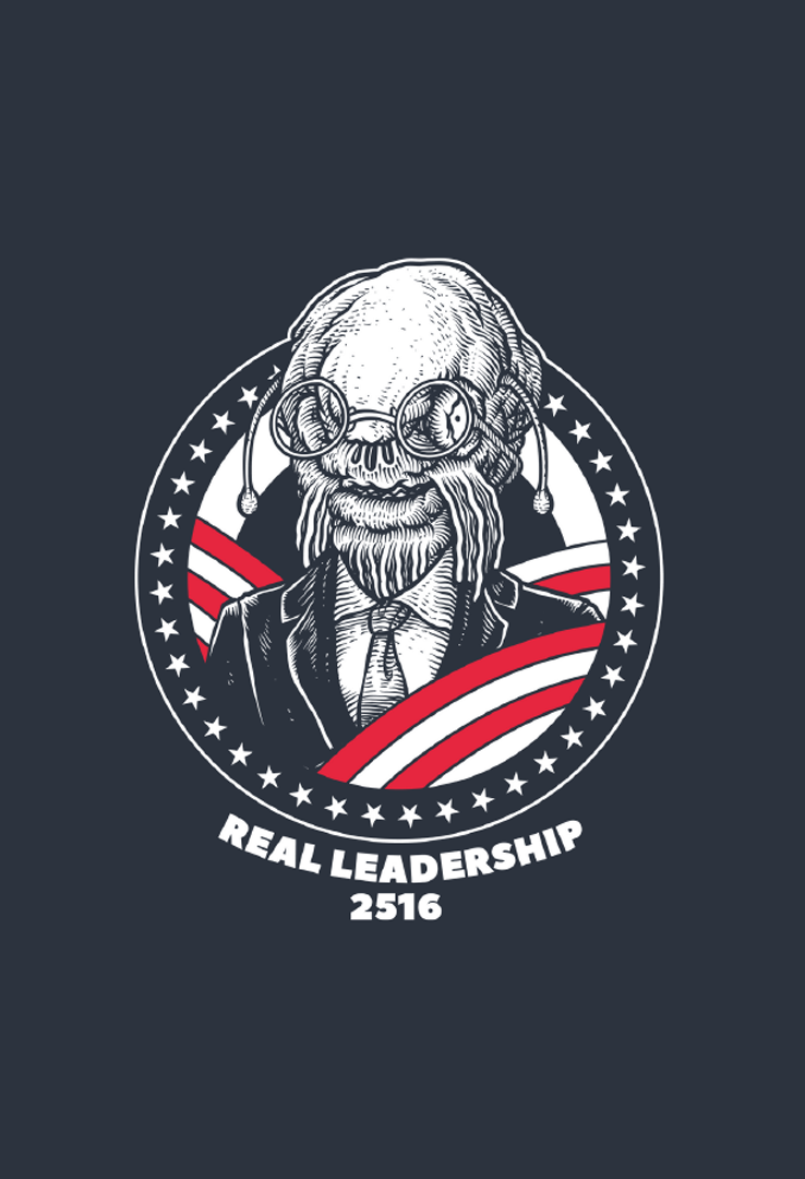 Print T-Shirt Vote real leadership