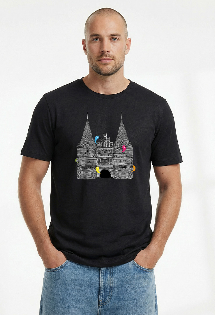 Print T-Shirt Ghost House