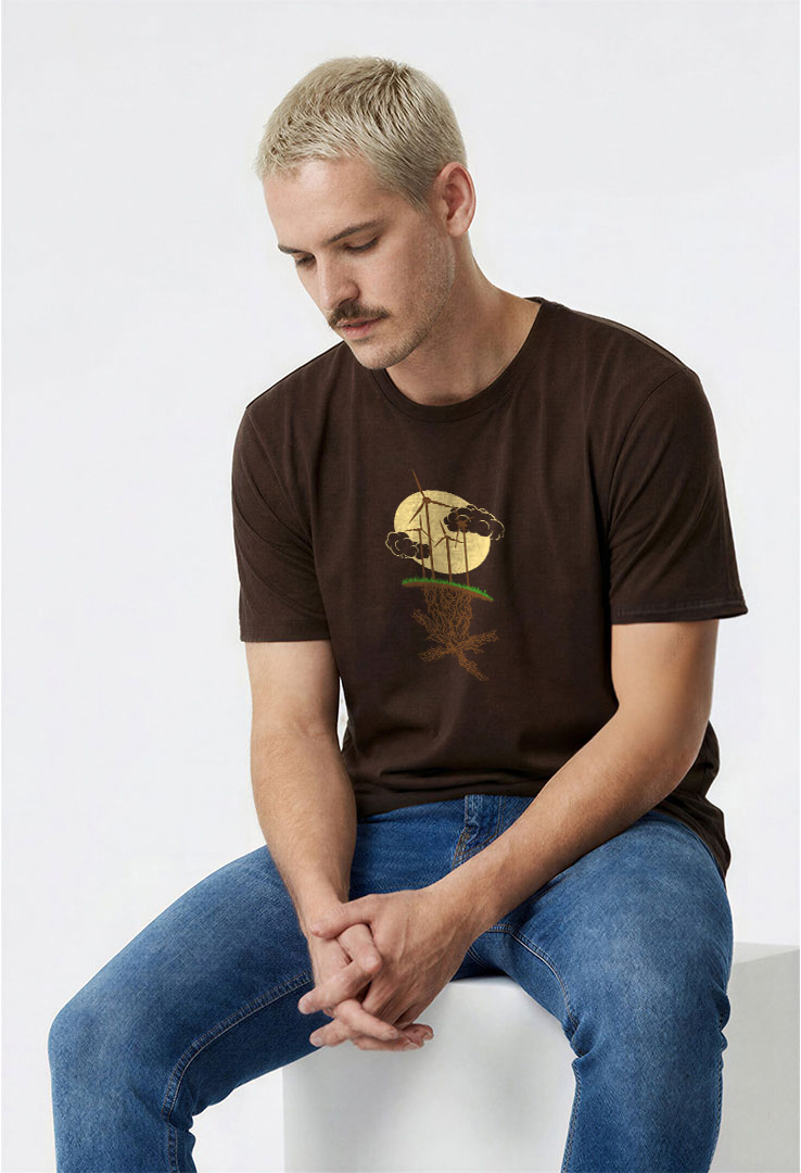 Print T-Shirt Windmühlen Wurzeln
