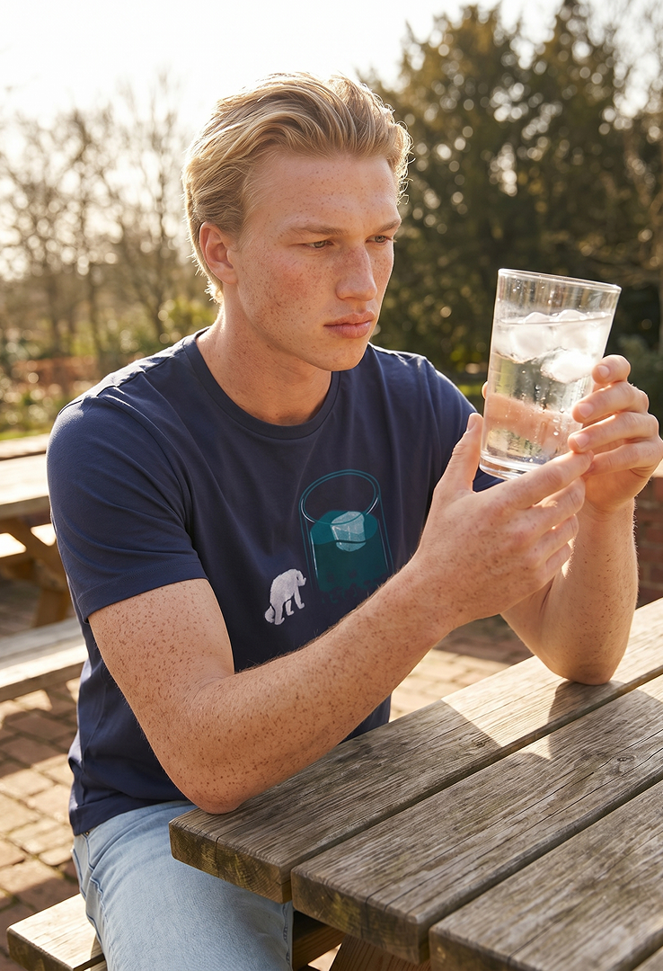 Print T-Shirt Eisbär Exil